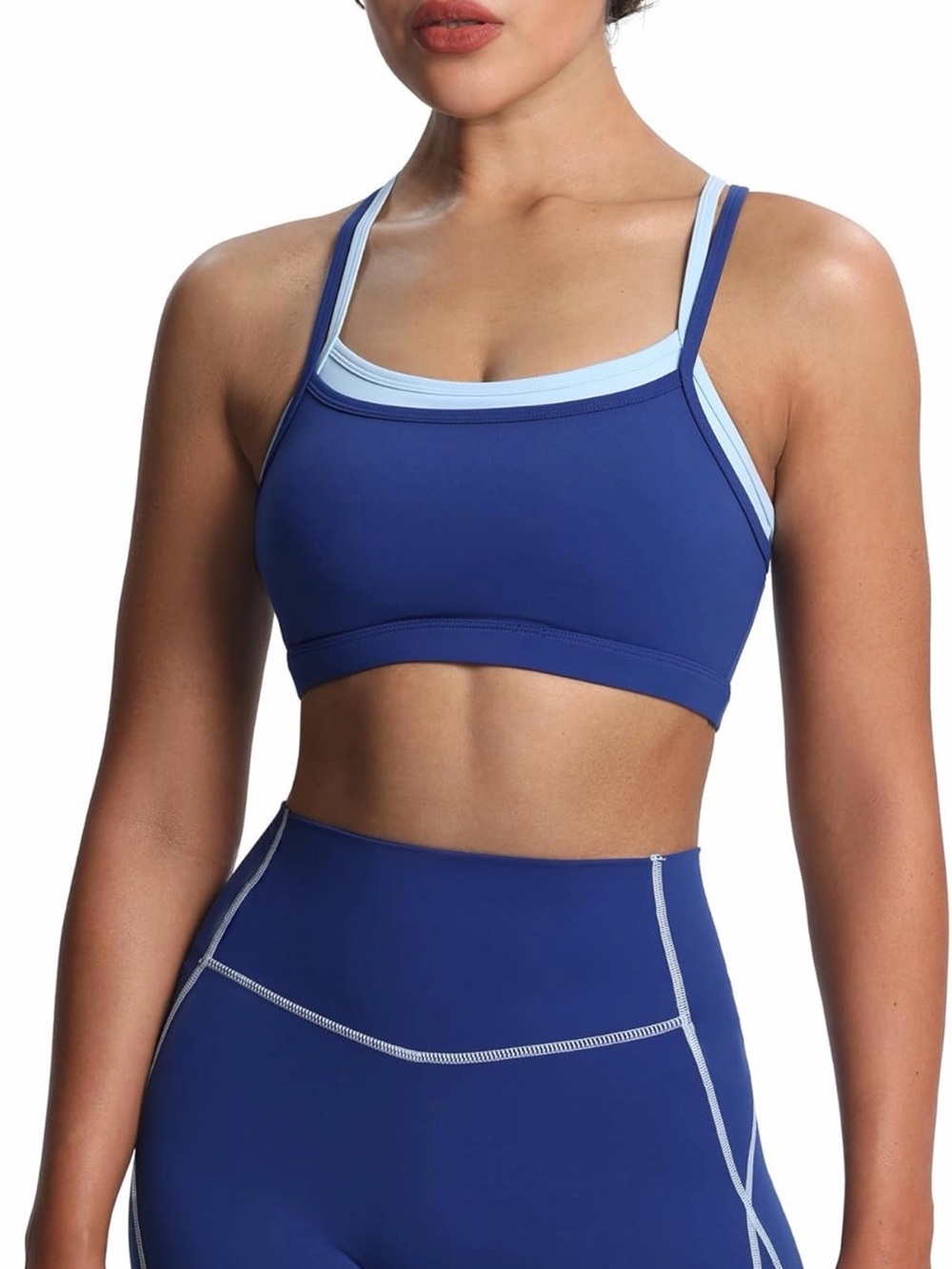 Aoxjox Woman’s two tone sports bra